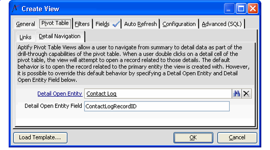 Specify Detail Navigation