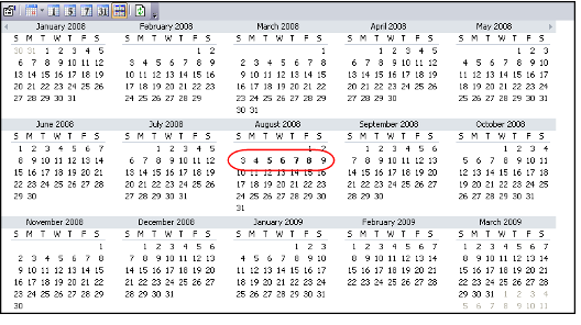 Sample Multi-Month View