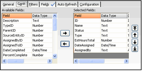 Select Field to Display in Task List