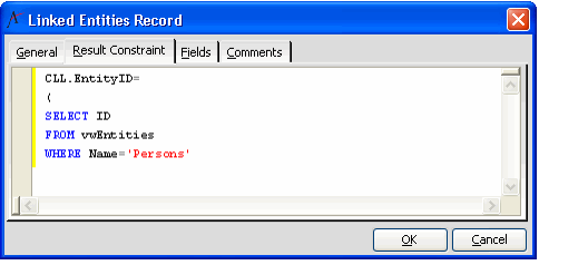 Result Constraint