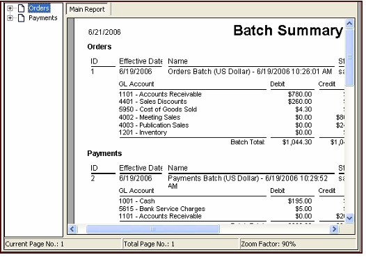 Batch Summary Report