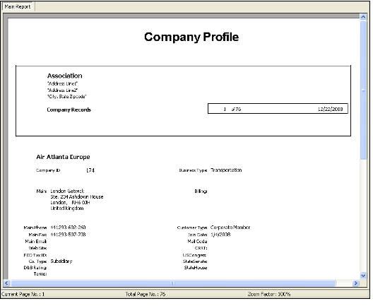 Company Profile Report