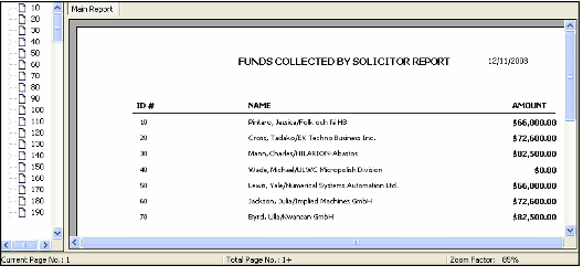 Funds Collected by Solicitor Report