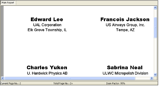 Avery 5395 Bade Label Report