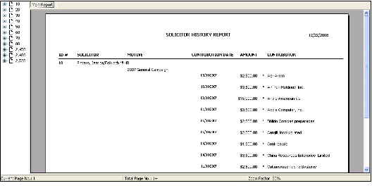 Solicitor History Report