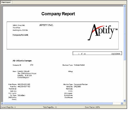 Company Report