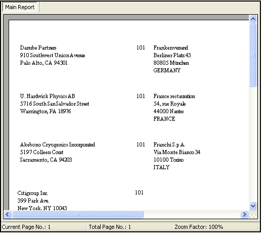 Company Label 5160 Report