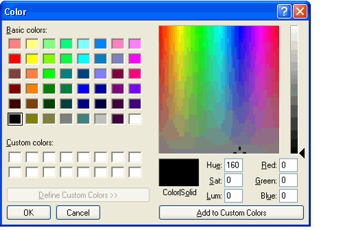 Custom Color Form