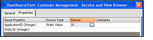 Service and View Browser Properties
