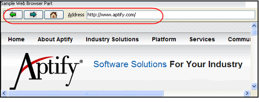Web Browser Toolbar