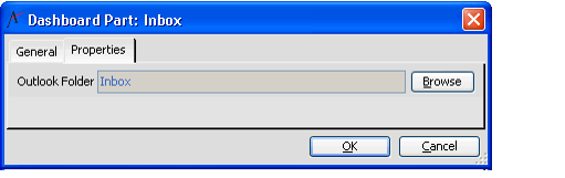 Outlook Properties Tab