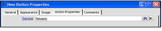 Run Find Dialog Action Properties