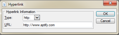 Hyperlink Dialog