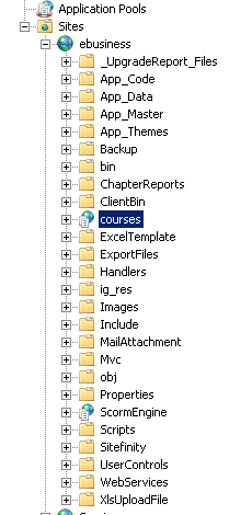 Web Server Site Layout