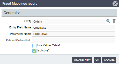 Merchant Account Fraud Mappings Form