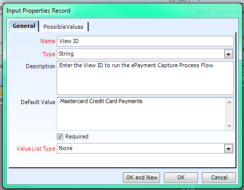 ePayment Capture Process Flow View ID Record