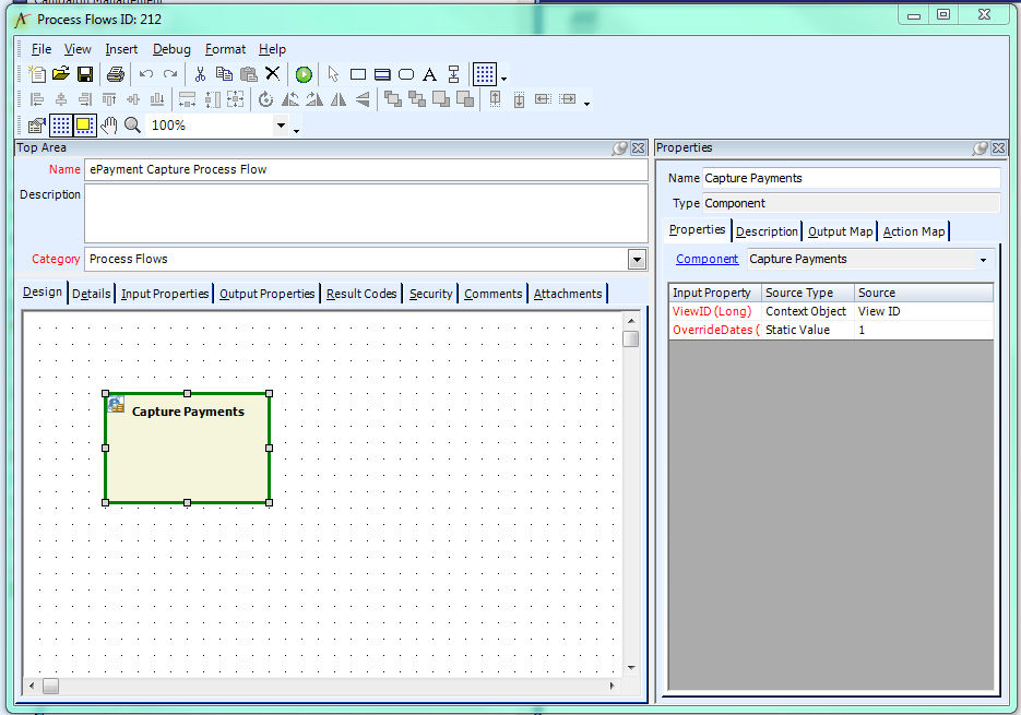 ePayment Capture Process Flow Record