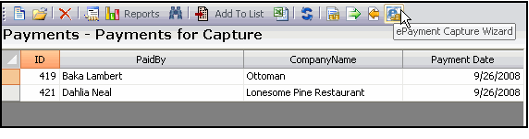ePayment Capture Wizard Icon