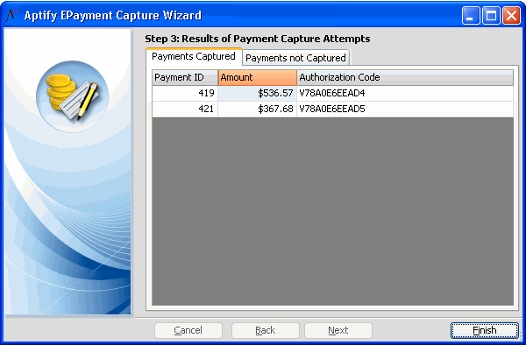 Capture Results