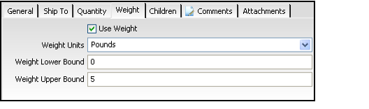  Weight Based Matrix Record