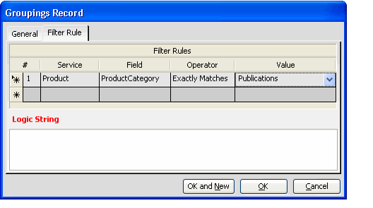 Sample Filter Rule