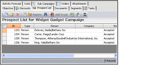 Prospects Added to -Campaign From Import File