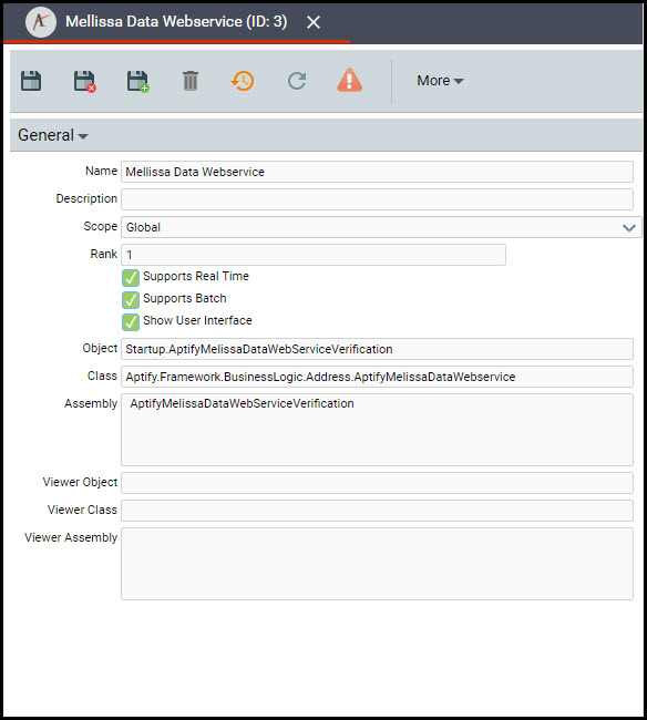 About the Address Verification Systems Form Aptify Support