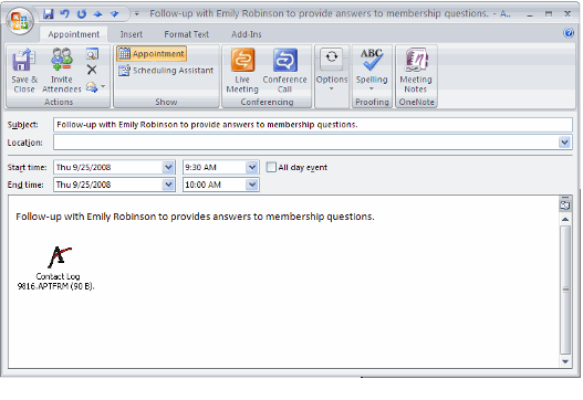 Outlook Calendar for -Specified Day