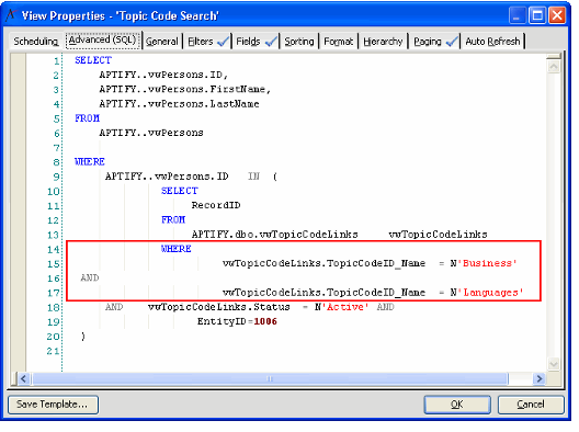 Generated SQL Statement with Single Sub-Query