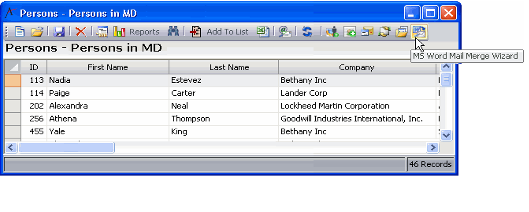 MS Word Mail Merge Wizard