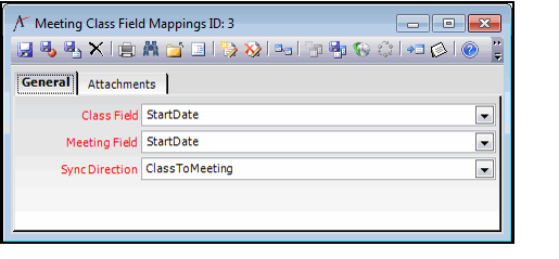 Meeting Class Field Mappings Form