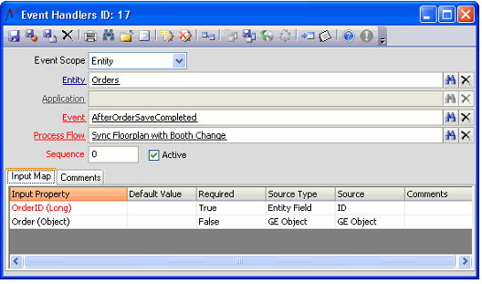 Sync Floorplan Event Handler
