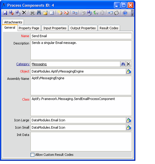 Process Components Record