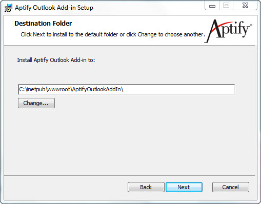 Choose Destination Folder