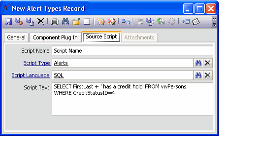 Source Script Tab