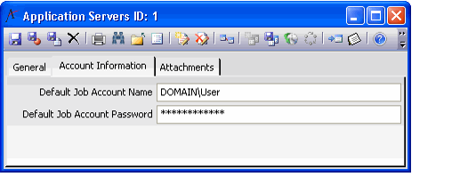 Default Job Account