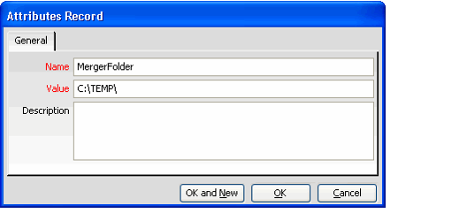 MergeFolder Attributes Record