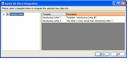 Select Template Category