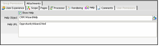 Wizard's Help Tab