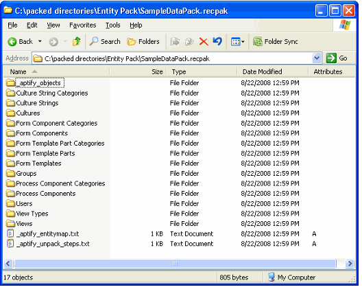 Sample Data Pack