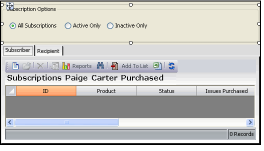 Grouped Options Component