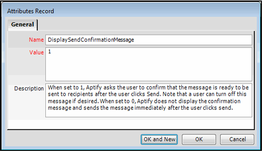 DisplaySendConfirmationMessage Attribute