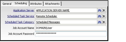 Configuring Scheduling for Message System