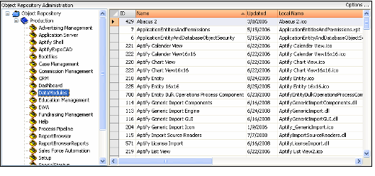 Object Repository Dashboard