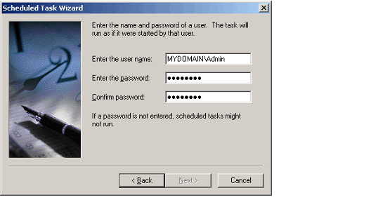 Configure Task User Information