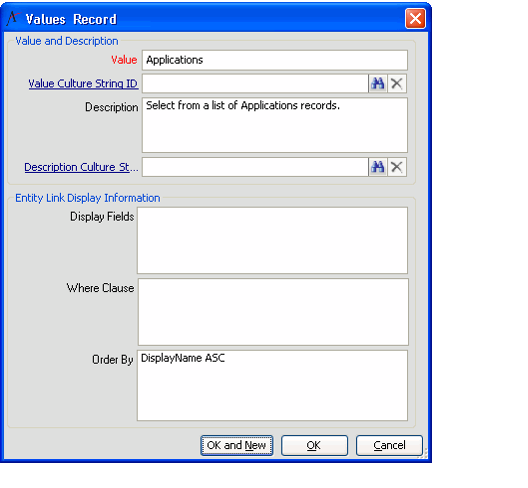 Values Form