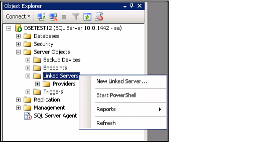 Creating a Linked Server Connection