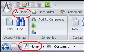 Changing the Home Tab Text and Icon – Aptify Support