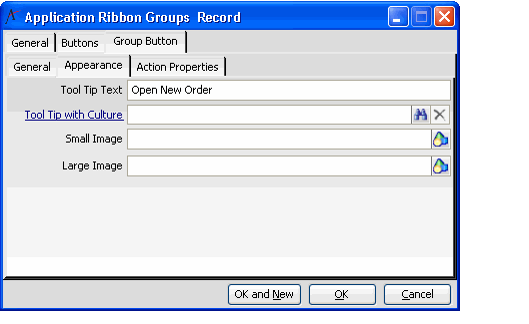 Group Button Appearance