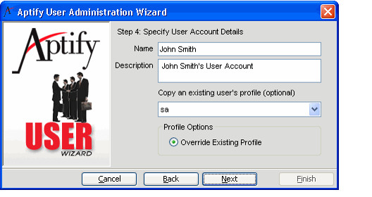 Editing User Account Details and Profile 